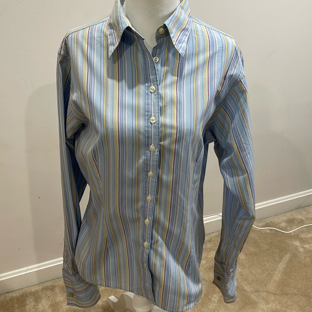 Thomas Pink London quality ladies blouse: US 12 UK 14 EUR 42 Two Fold Cotton